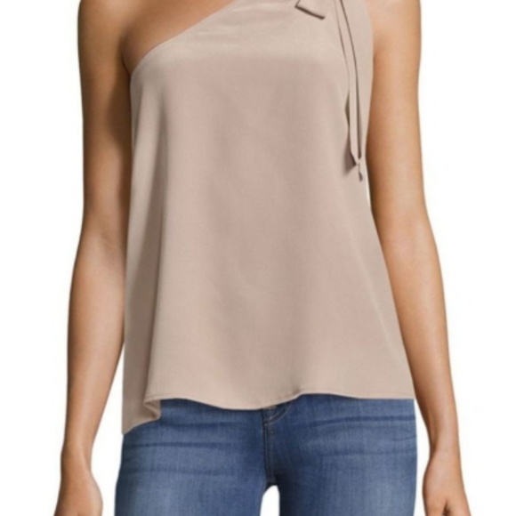 Joie Tops - Joie Beige One Shoulder Blouse